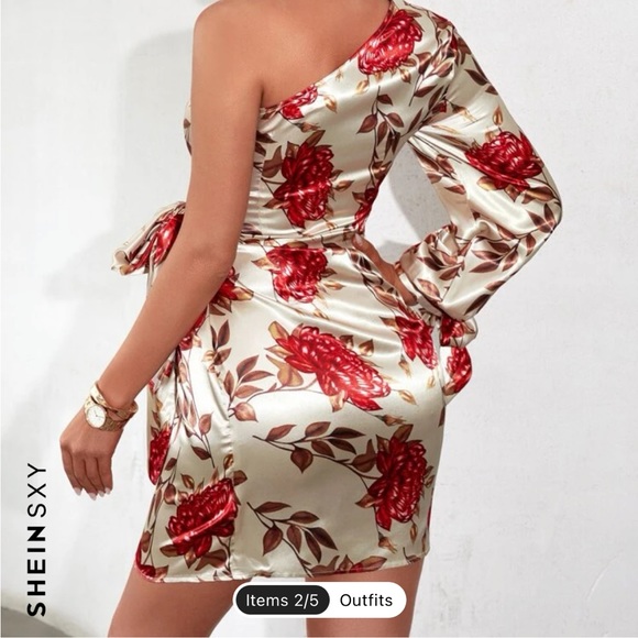 SHEIN OFF SHOULDER MINI DRESS - Picture 2 of 3